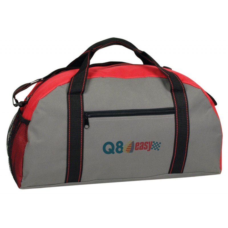 Color-Trim Poly Duffel Bag