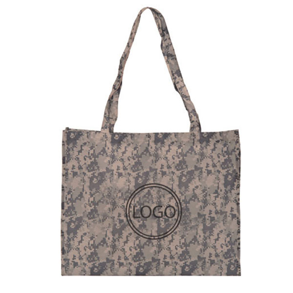 Large Digital Camo Non-Woven Tote 