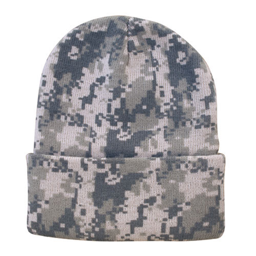 Camo Beanie Cap with Cuff