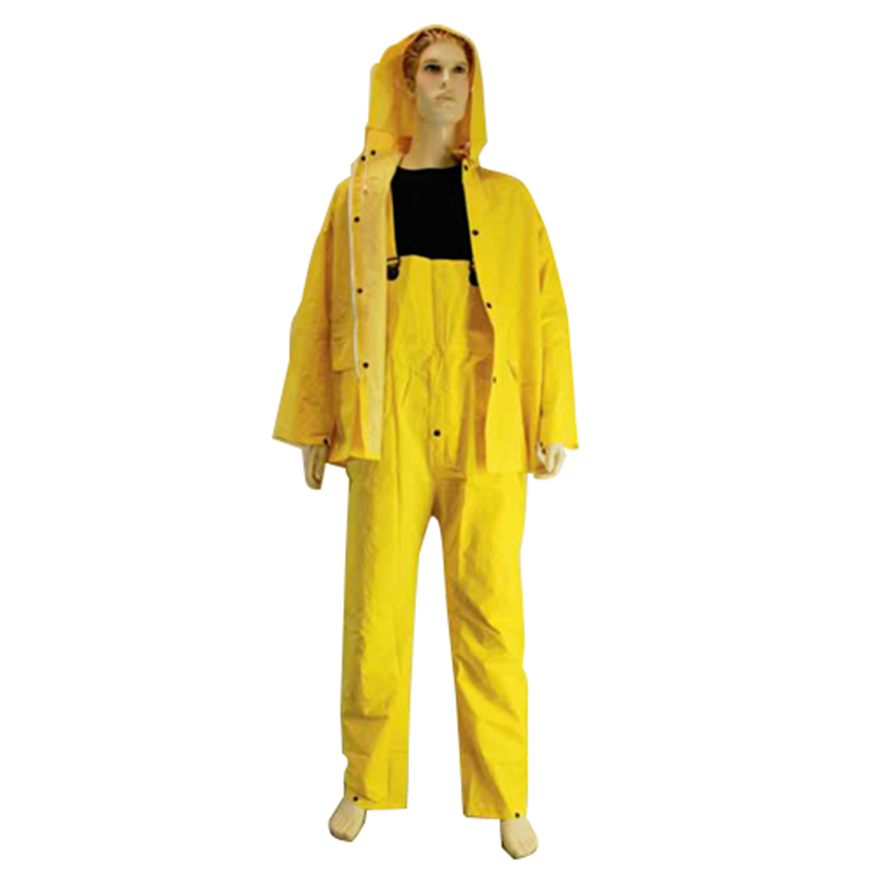Polyester 3 Pieces Rainsuit - Detachable Hood