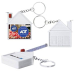 House Shaped Tape Measure with Key Chain