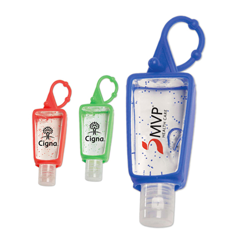 1 oz Scented Sanitizer Gel w/ Silicone Loop Clip