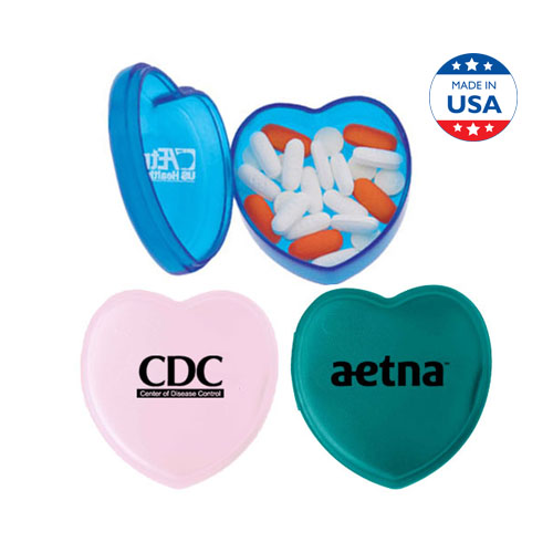 Heart-Shaped Pill Box